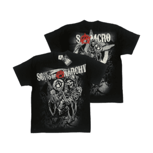 SONS OF ANARCHY Short Sleeve T-Shirt: Reaper 8 Ball Backprint