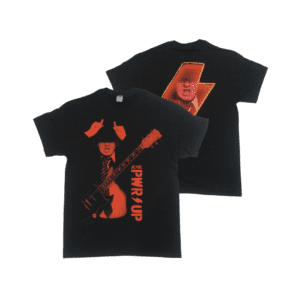 AC/DC Short Sleeve T-Shirt: Angus Young, Power Up