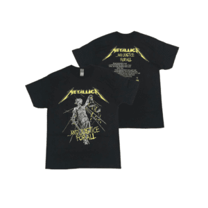 METALLICA Short Sleeve T-Shirt: And Justice for All Backprint