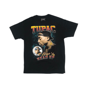 TUPAC Short Sleeve T-Shirt: Keep Ya Head Up