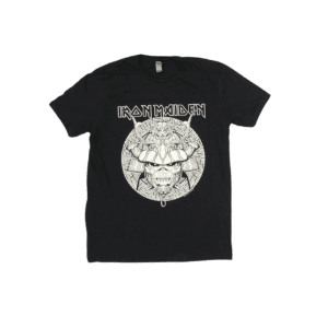 IRON MAIDEN Short Sleeve T-Shirt: Eddie Samurai White Circle