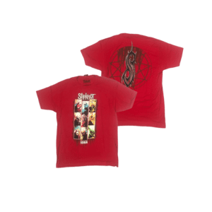 SLIPKNOT Short Sleeve T-Shirt: Red Panel Group Masks