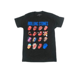THE ROLLING STONES Short Sleeve T-Shirt: Multiple Tongues
