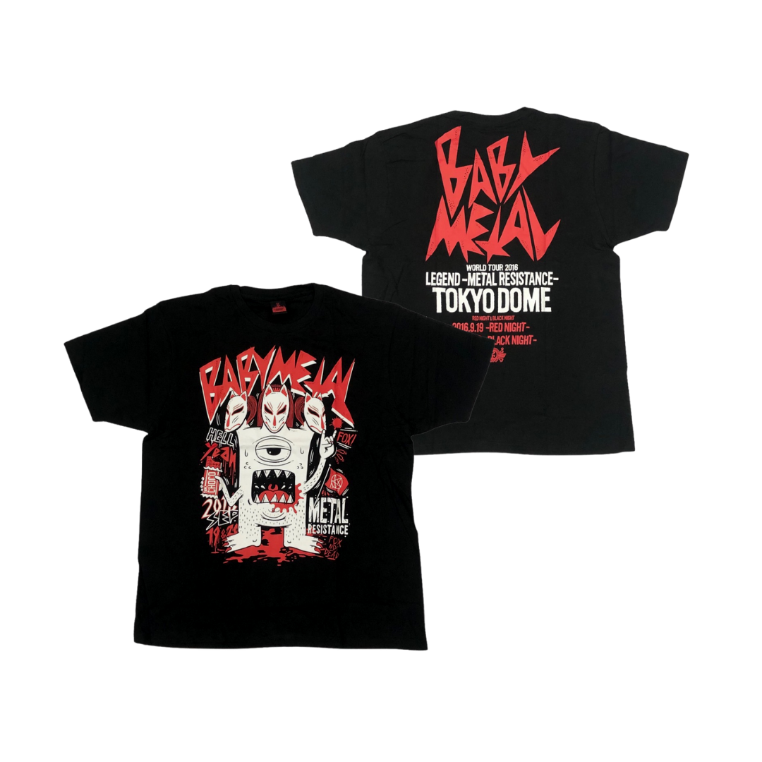 BABYMETAL Short Sleeve T-Shirt: Wolrd Tour 2016 Legend -Metal 
