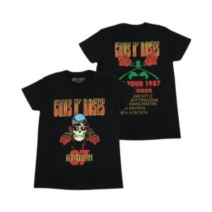 GUNS N’ ROSES Short Sleeve T-Shirt: UK TOUR '87
