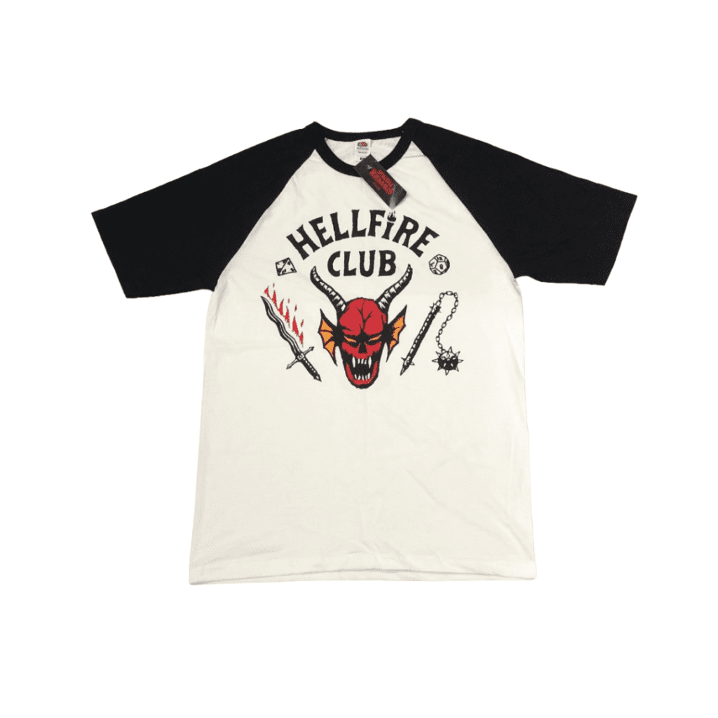 STRANGER THINGS X PULL&BEAR Short Sleeve TShirt Hellfire Club