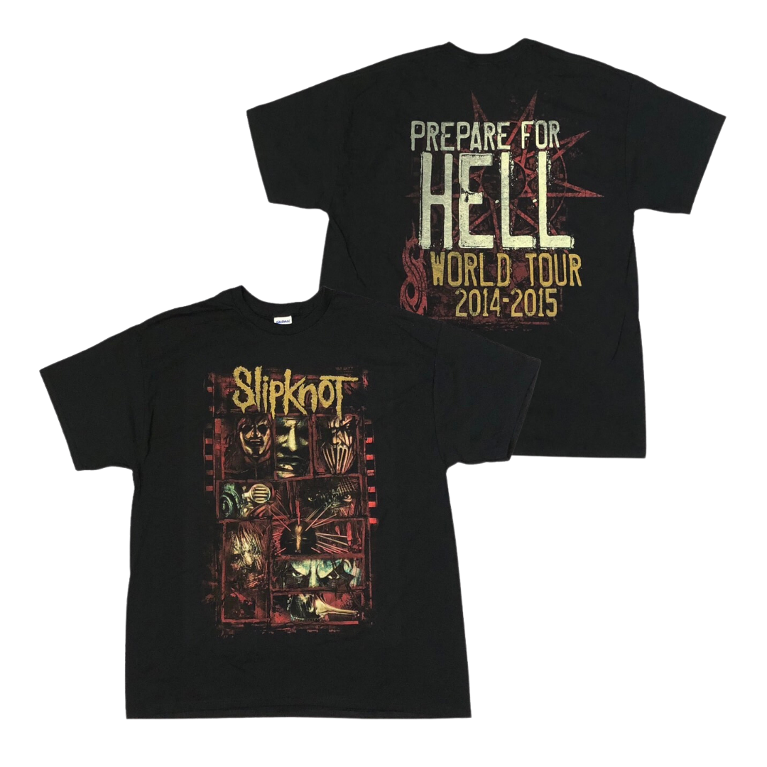 SLIPKNOT Short Sleeve T-Shirt: Prepare For Hell World Tour 2014