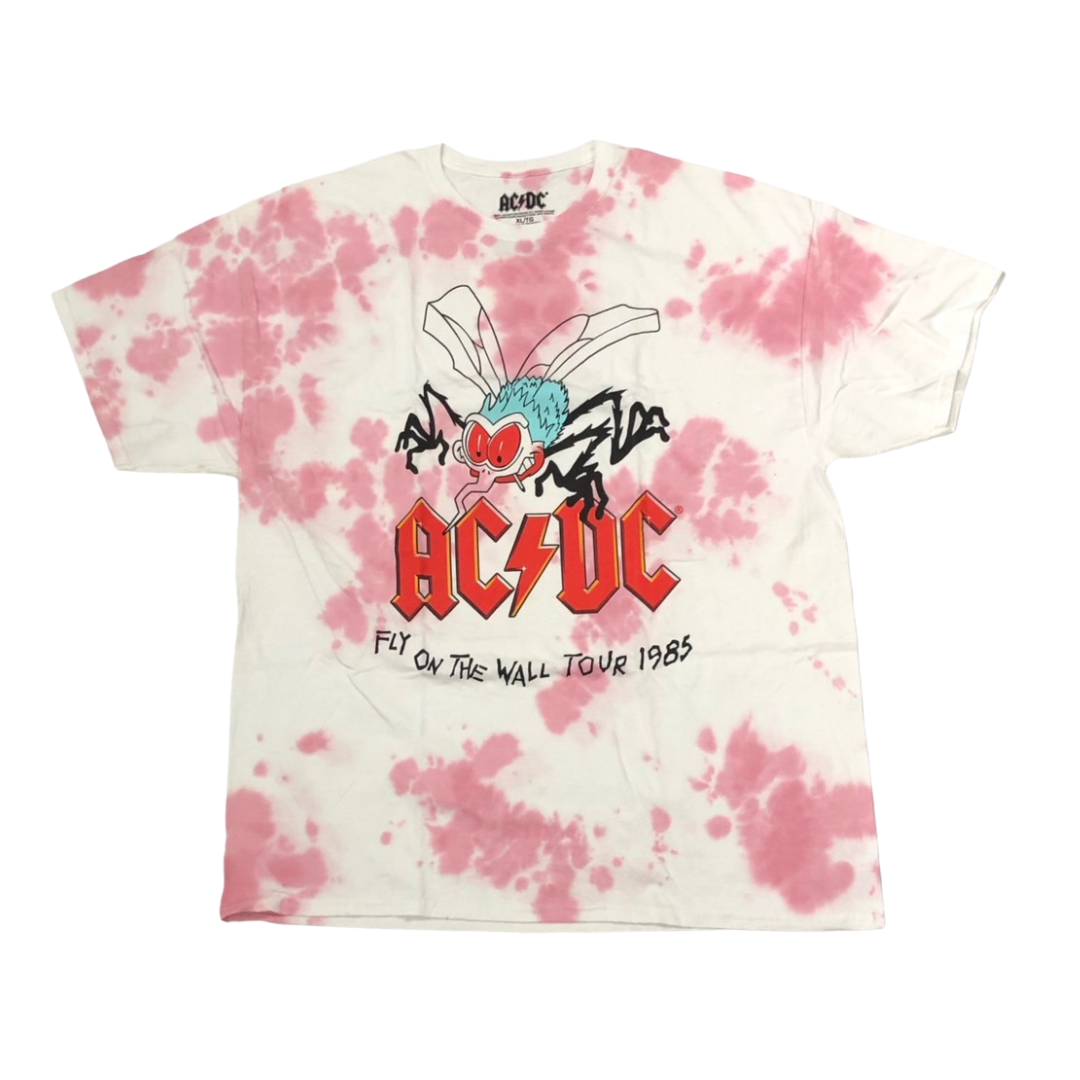 AC/DC Short Sleeve T-Shirt: Fly On The Wall Tour 1985