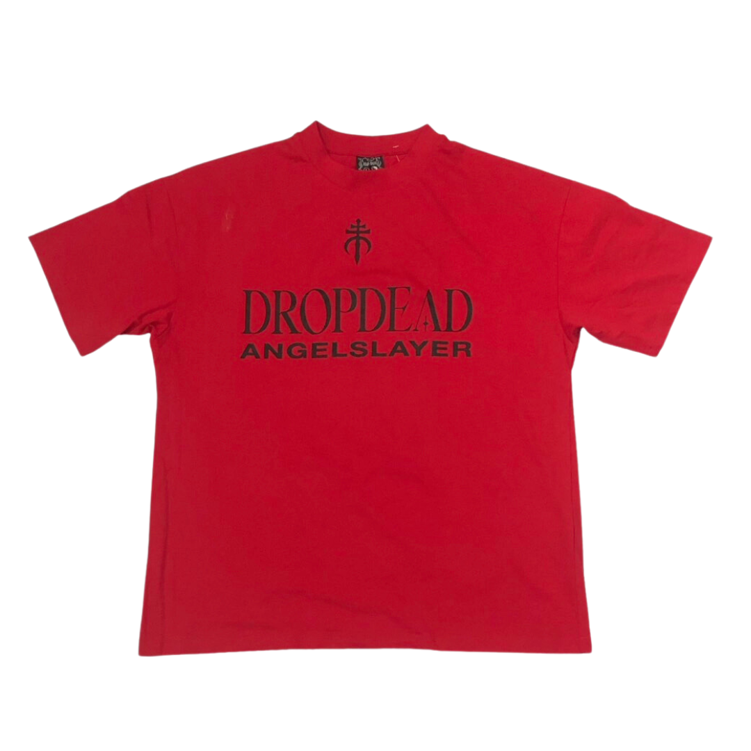 DROP DEAD Short Sleeve T-Shirt: Angel Slayer (Oversized) | AREA-23