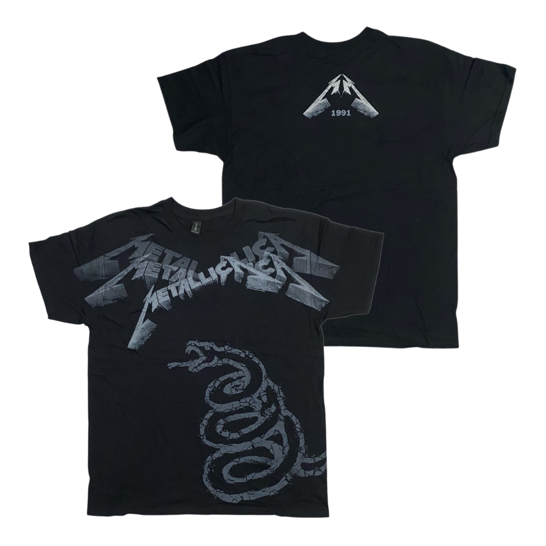 Metallica Faces First Four Albums T-Shirt Ufficiale Unisex - 100% Cotone