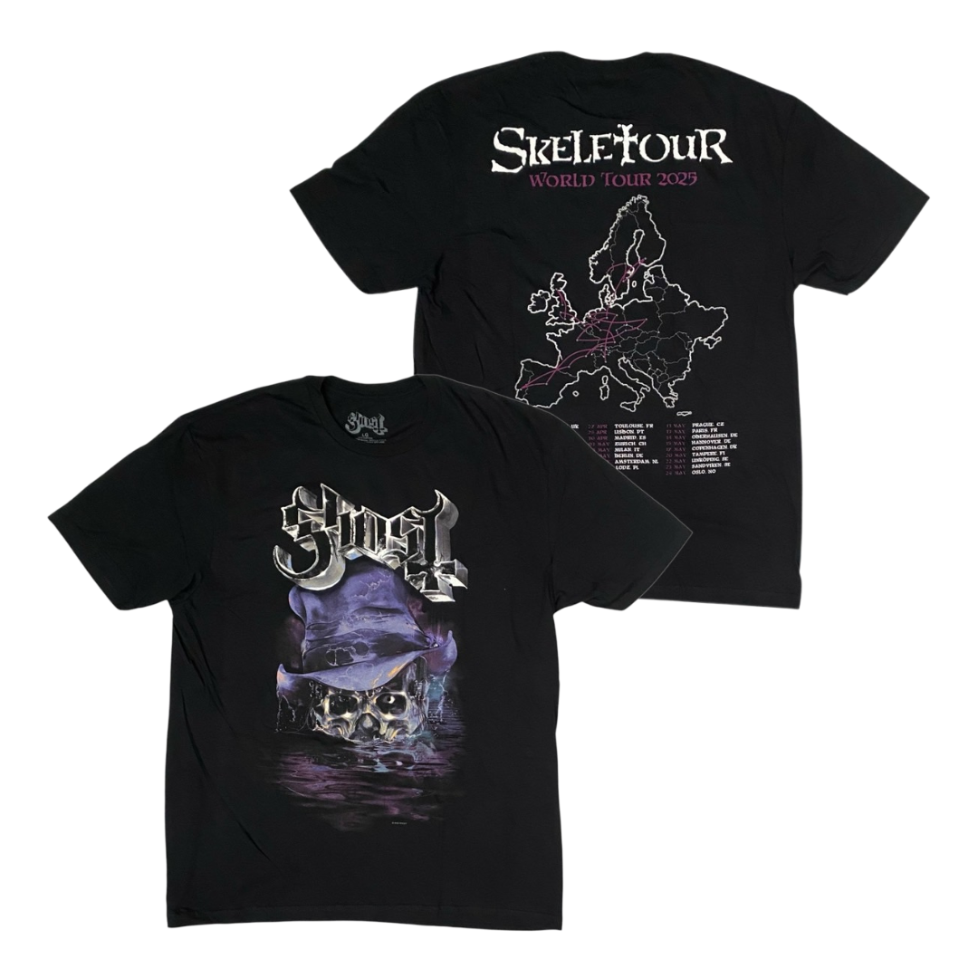 GHOST Short Sleeve T-Shirt: Skeletour Admat '25 Tour Dates
