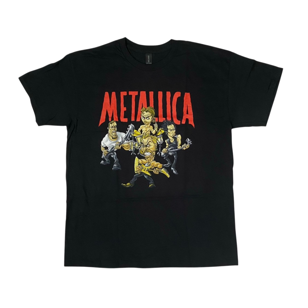 METALLICA Short Sleeve T-Shirt: Load Chavez Cartoon