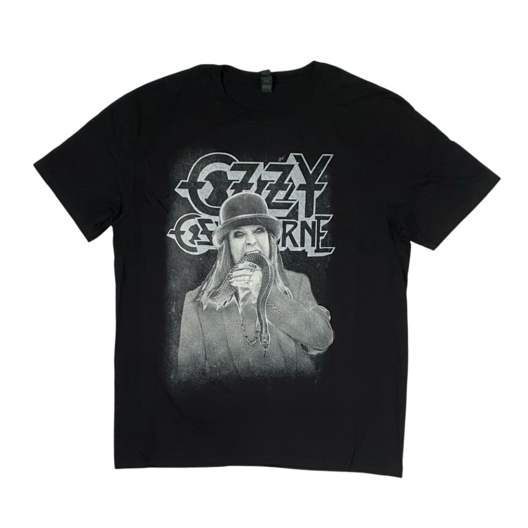 OZZY OSBOURNE Short Sleeve T-Shirt: Ordinary Man Snake Rayograph