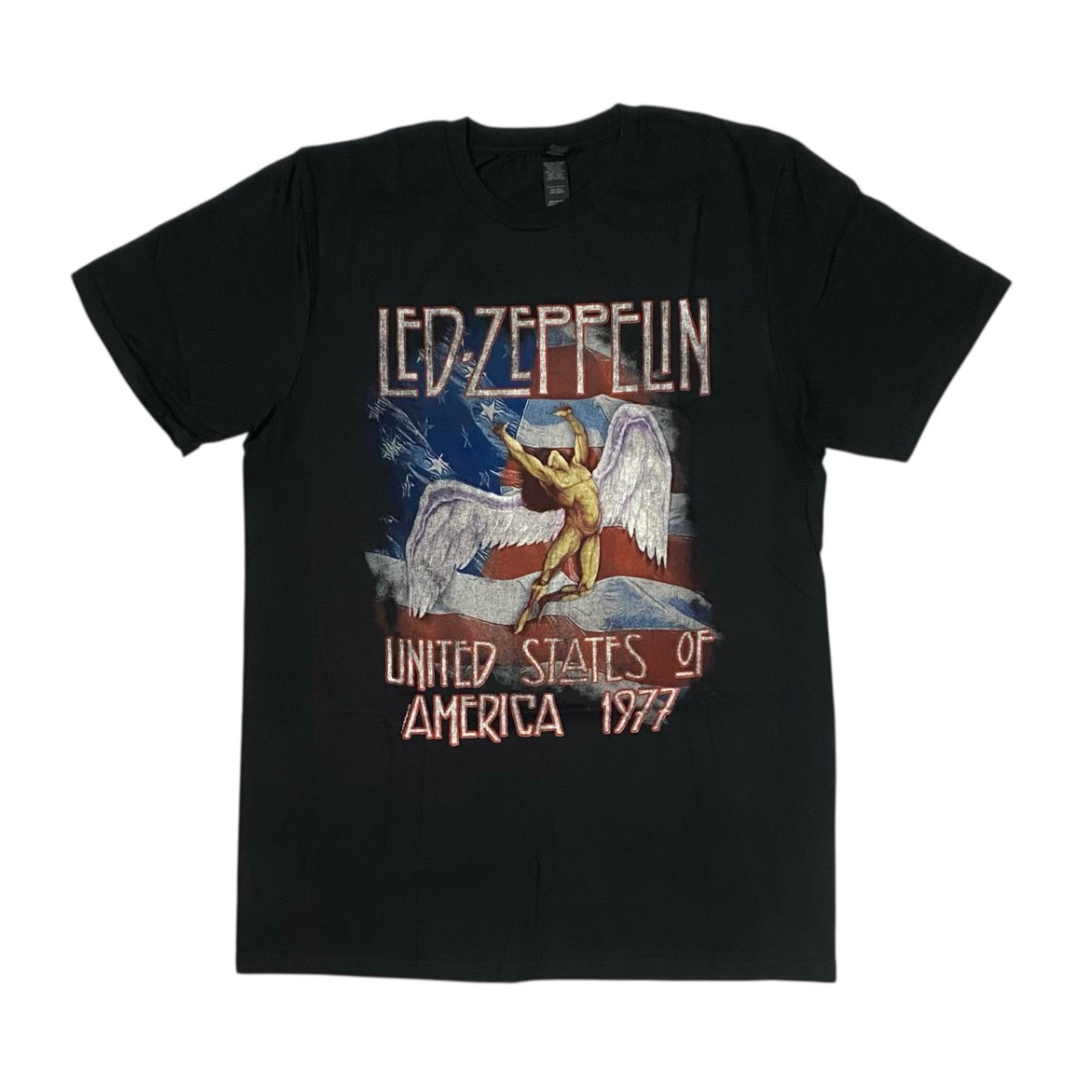 LED ZEPPELIN Short Sleeve: Star N Stripes 77