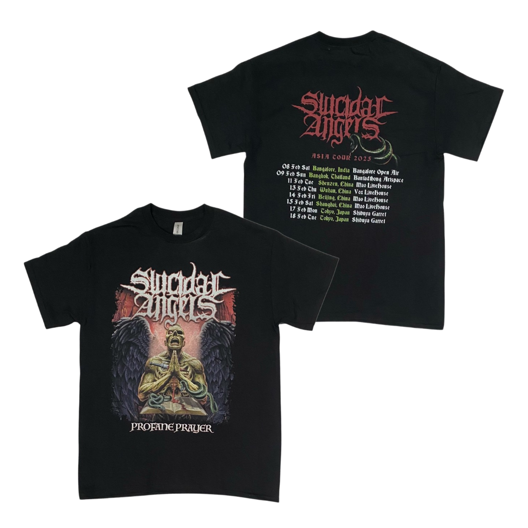 SUICIDAL ANGELS Short Sleeve T-Shirt: Asia Tour 2025