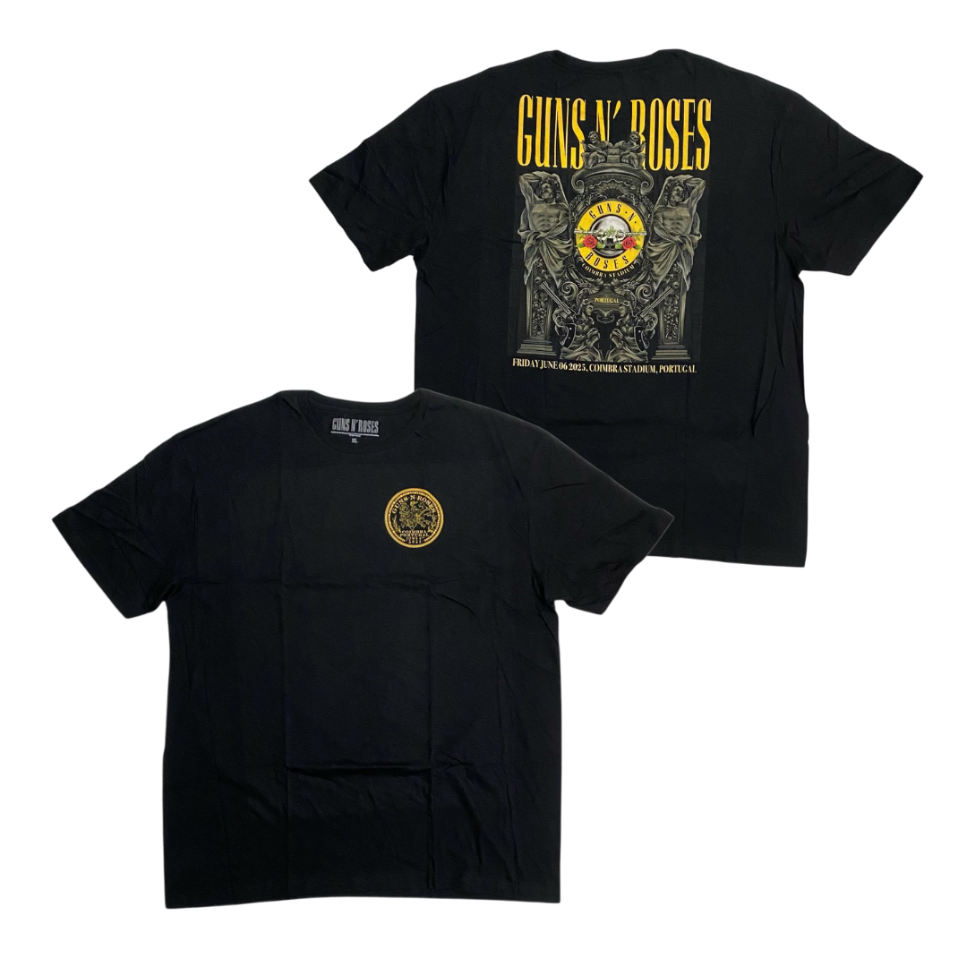 GUNS N' ROSES Short Sleeve T-Shirt: Exclusive Coimbra Portugal