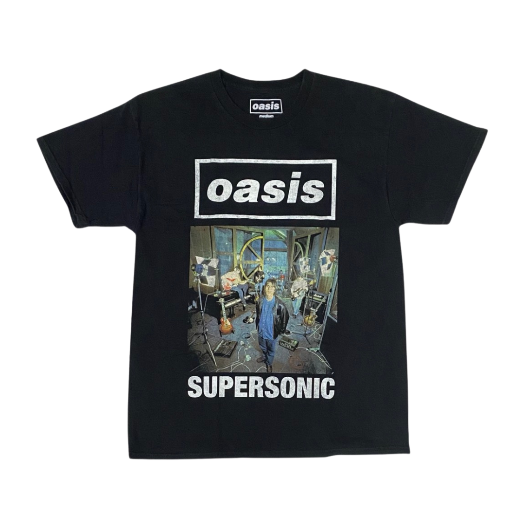 OASIS Short Sleeve T-Shirt: Supersonic Photo Vintage Washed