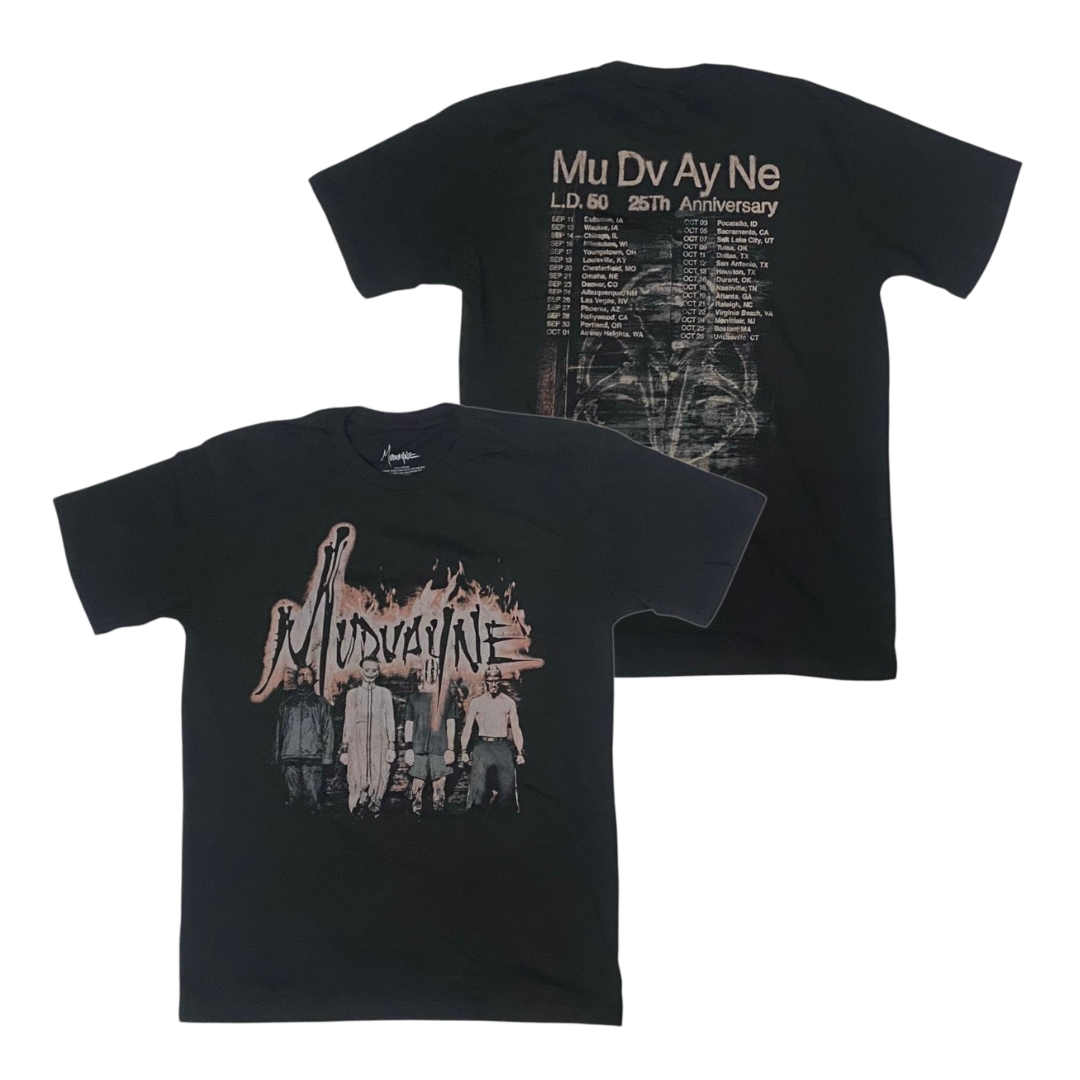 MUDVAYNE Short Sleeve T-Shirt: L.D. 50 20 Year Anniversary Tour Member