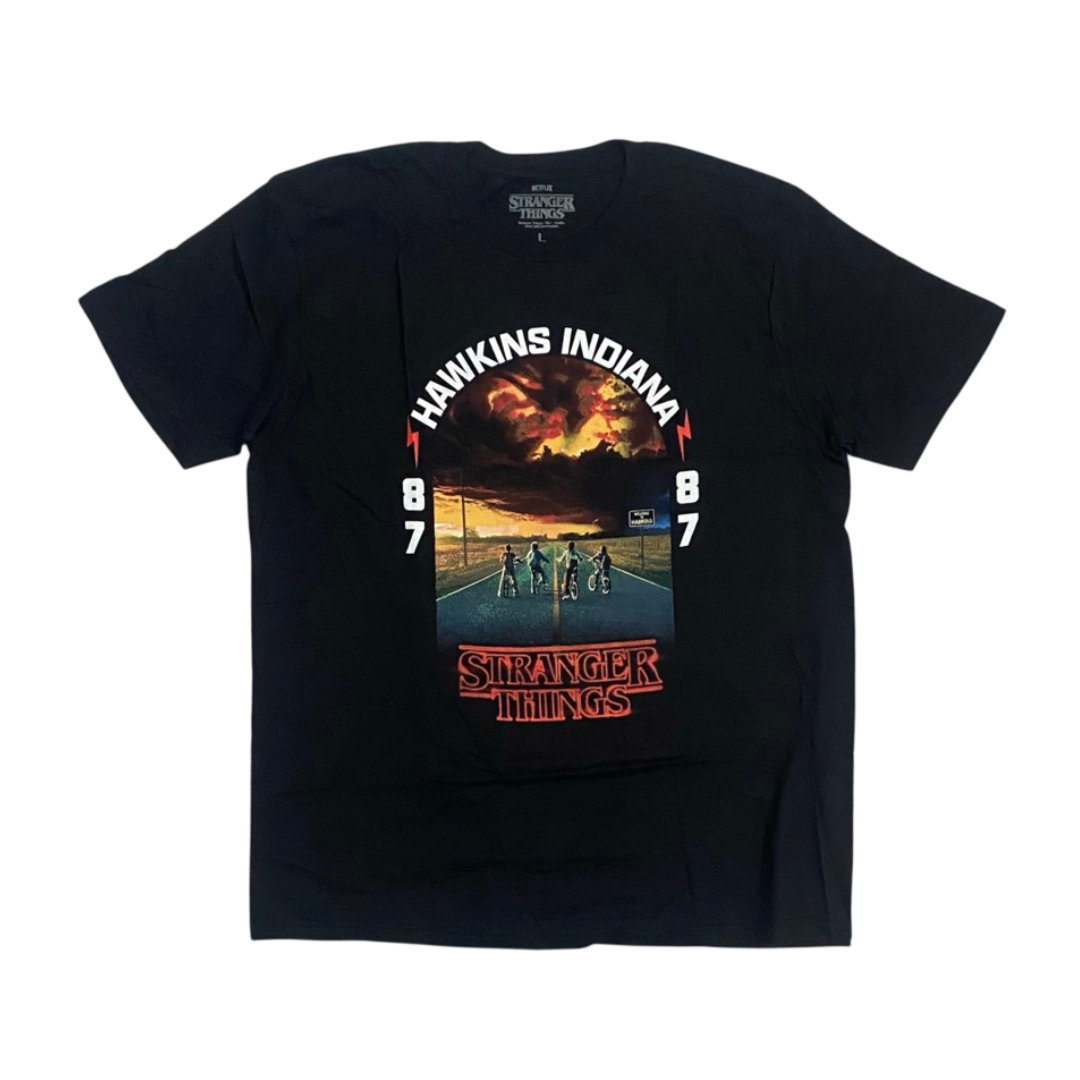 STRANGER THINGS Short Sleeve T-Shirt: Hawkins 008