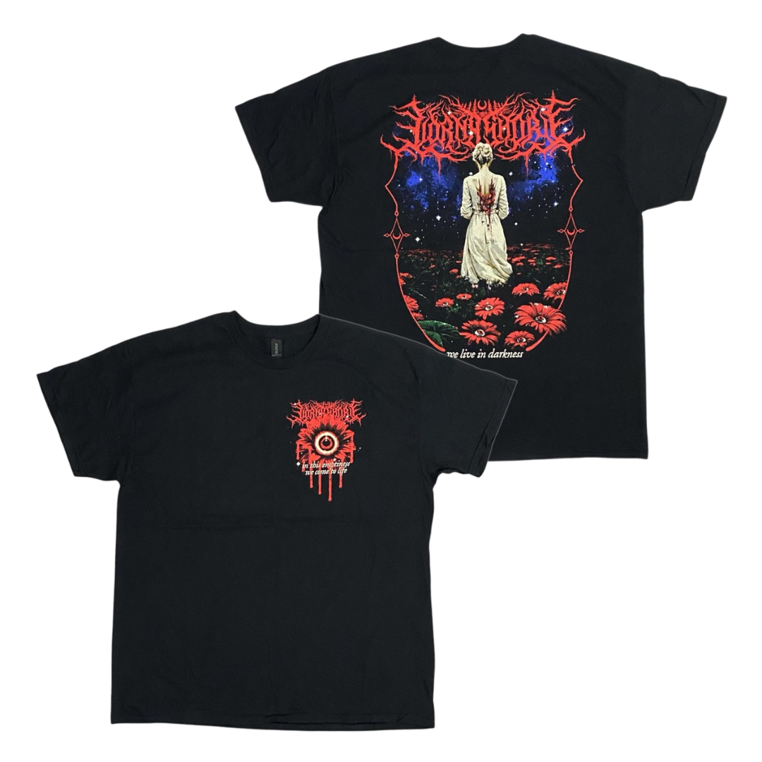 LORNA SHORE Short Sleeve T-Shirt: Darkness Flower