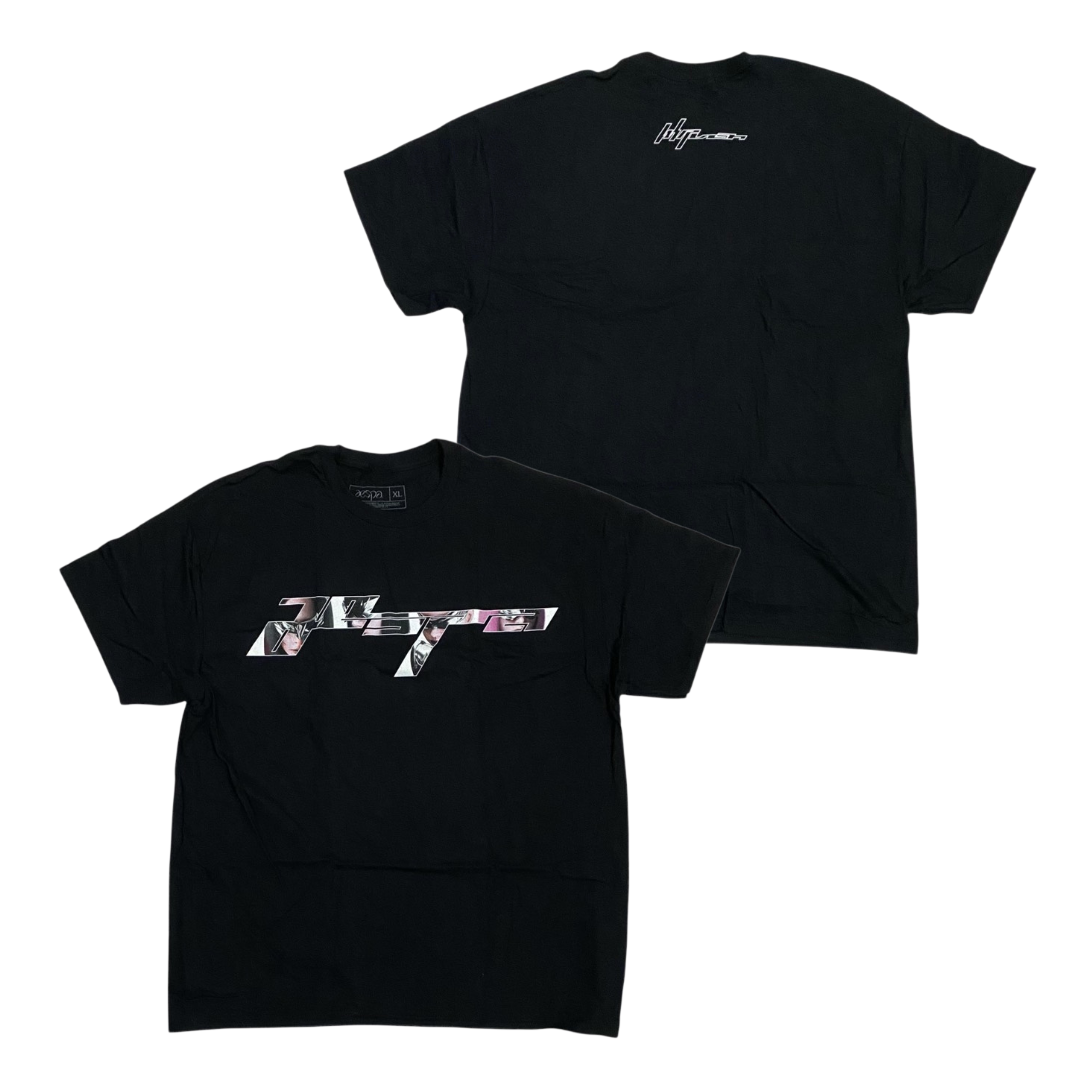 AESPA Short Sleeve T-Shirt: Synk Parallel Line World Tour Logo
