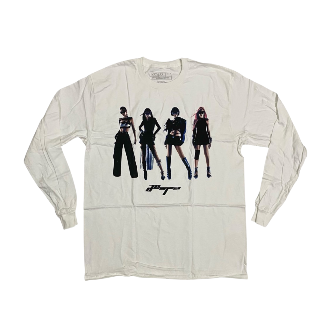 AESPA Long Sleeve T-Shirt: Synk Parallel Line World Tour Portrait