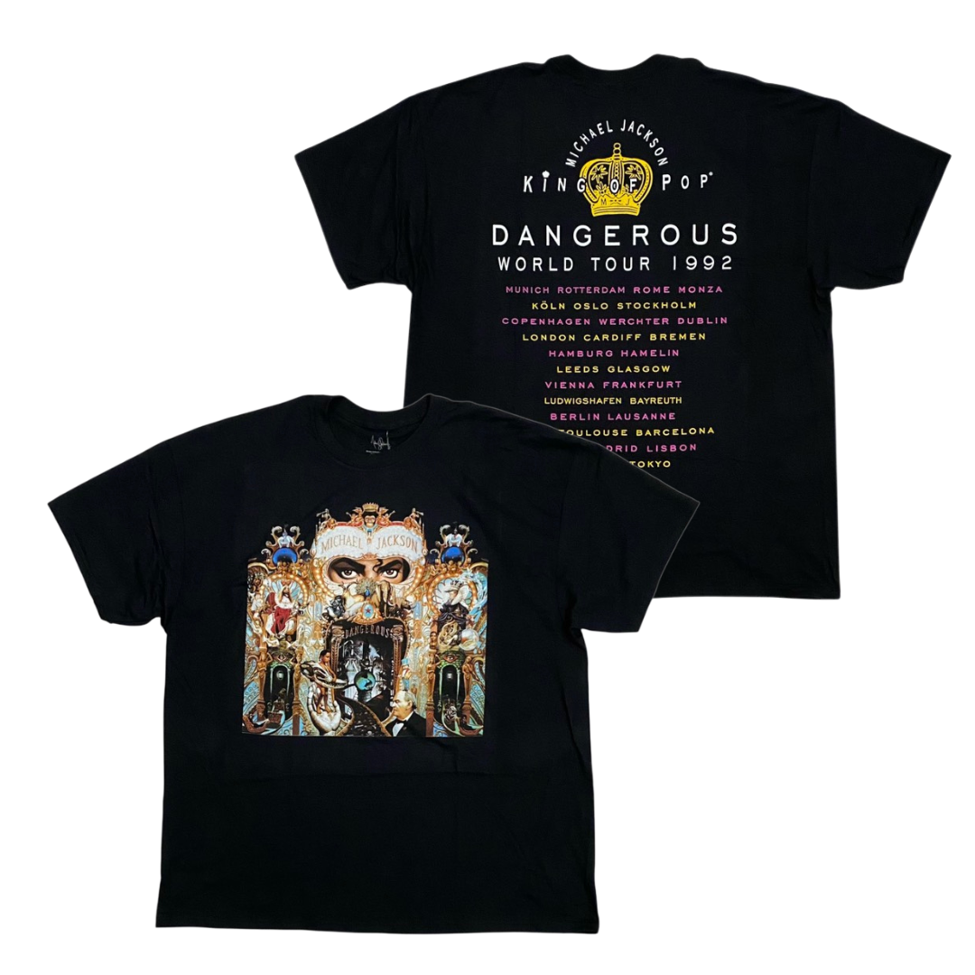 MICHAEL JACKSON Short Sleeve T-Shirt: Dangerous World Tour