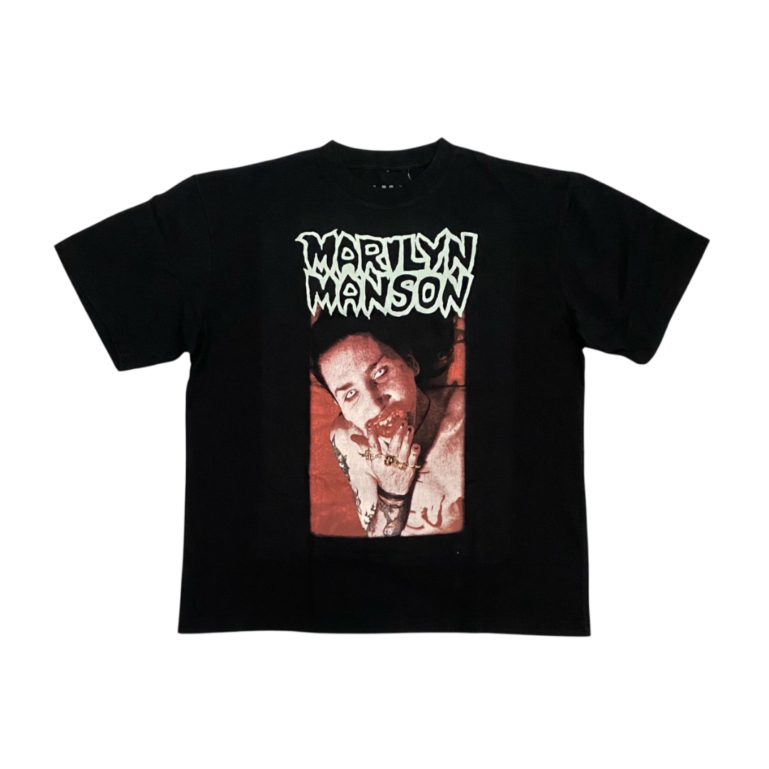 MARILYN MANSON Short Sleeve T-Shirt: Marilyn Manson (Oversized)