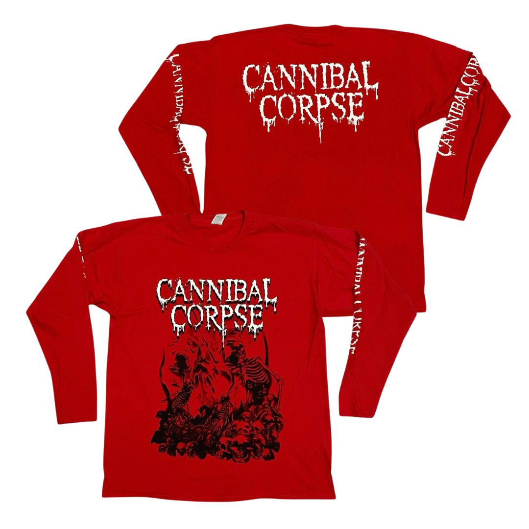 CANNIBAL CORPSE Long Sleeve T-Shirt: Pile Of Skull 2018