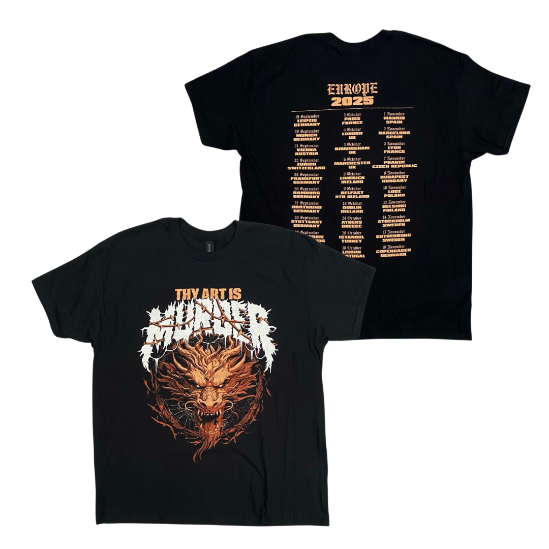 THY ART IS MURDER Short Sleeve T-Shirt: Dragons Tour 2025