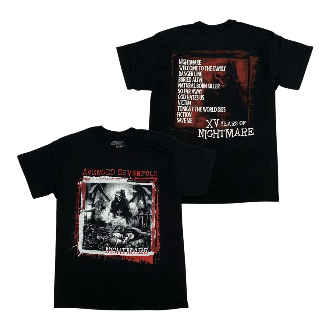 AVENGED SEVENFOLD Short Sleeve T-Shirt: Nightmare 15th Anniversary