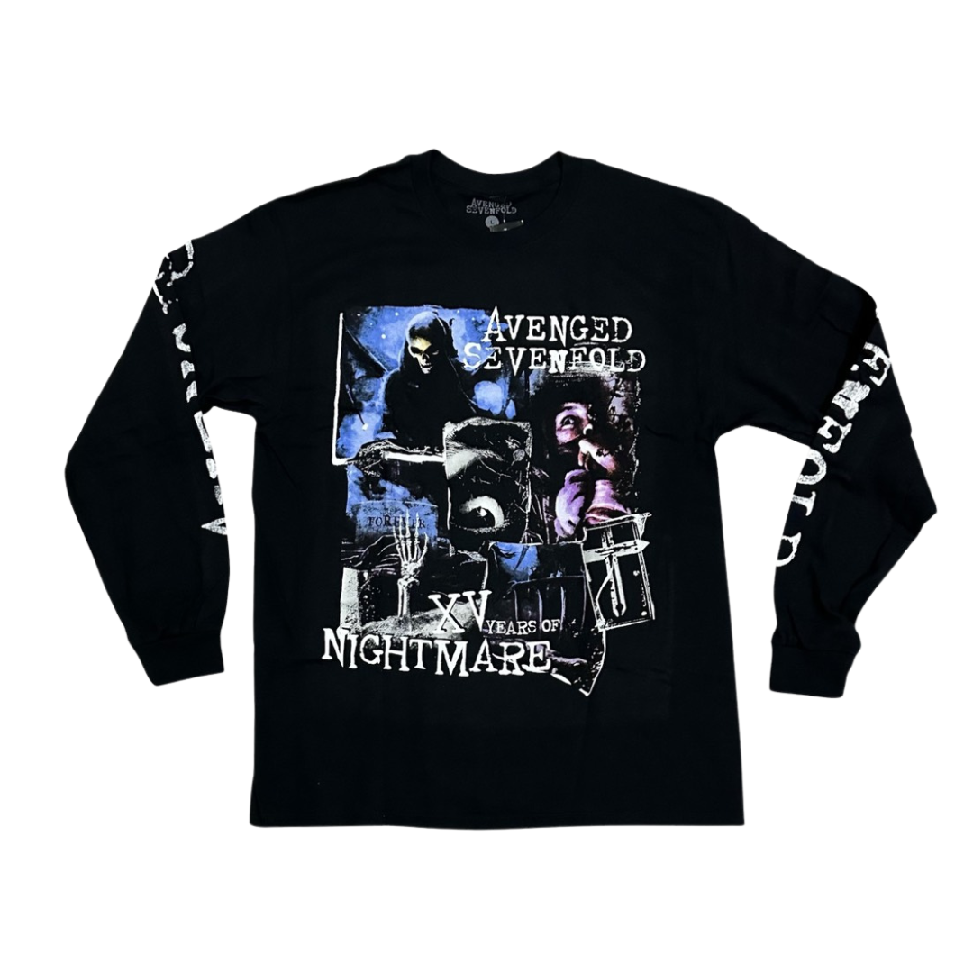 AVENGED SEVENFOLD Long Sleeve T-Shirt: Nightmare 15th Anniversary