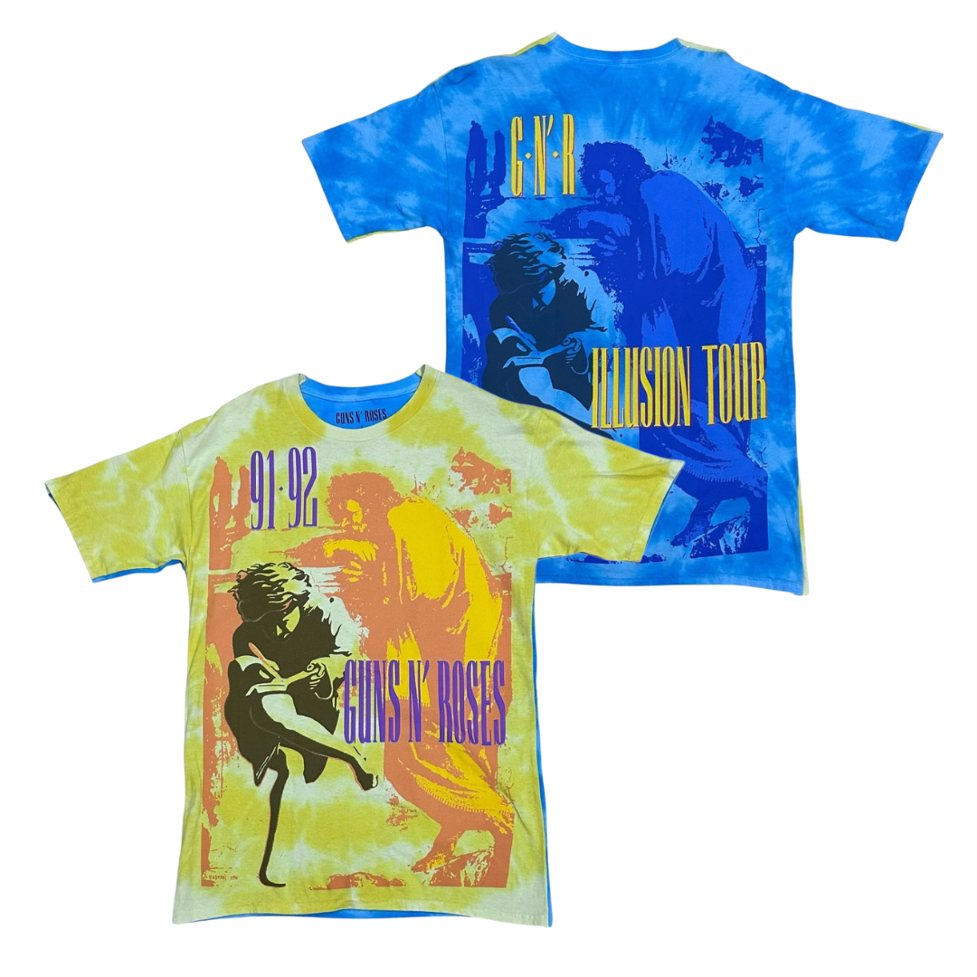 GUNS N' ROSES Short Sleeve T-Shirt: Use Your Illusion '91-92 Tie Dye Tour