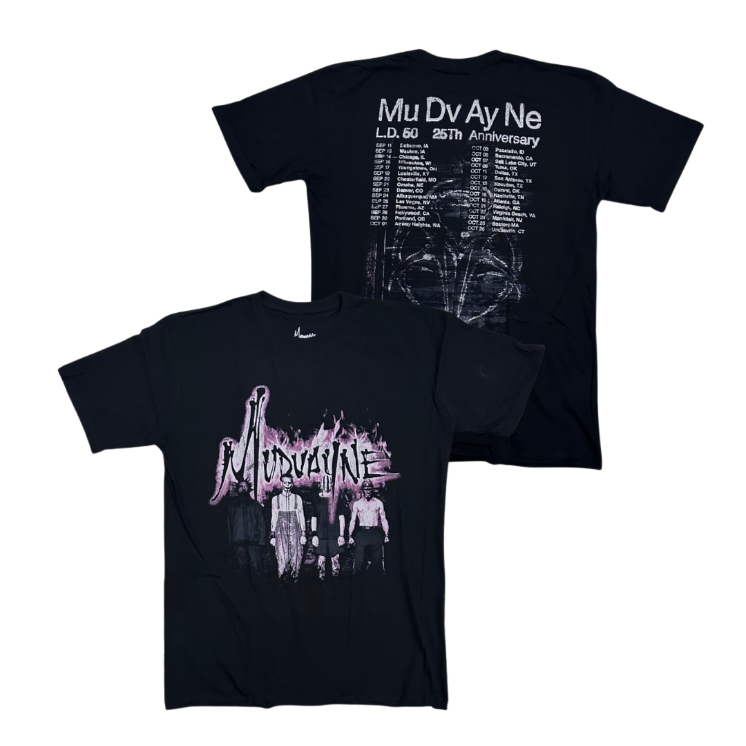 MUDVAYNE Short Sleeve T-Shirt: L.D. 50 20 Year Anniversary Tour