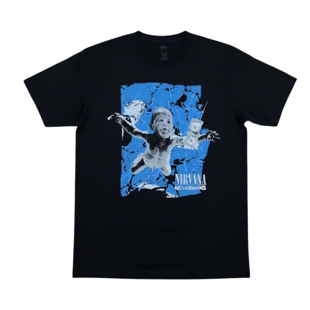 NIRVANA Short Sleeve T-Shirt: Nevermind Cracked