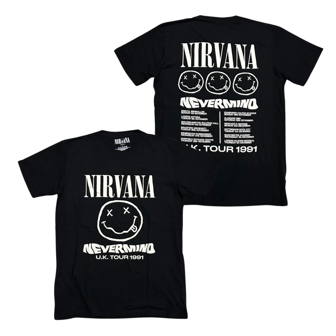 NIRVANA Short Sleeve T-Shirt: Tour '91