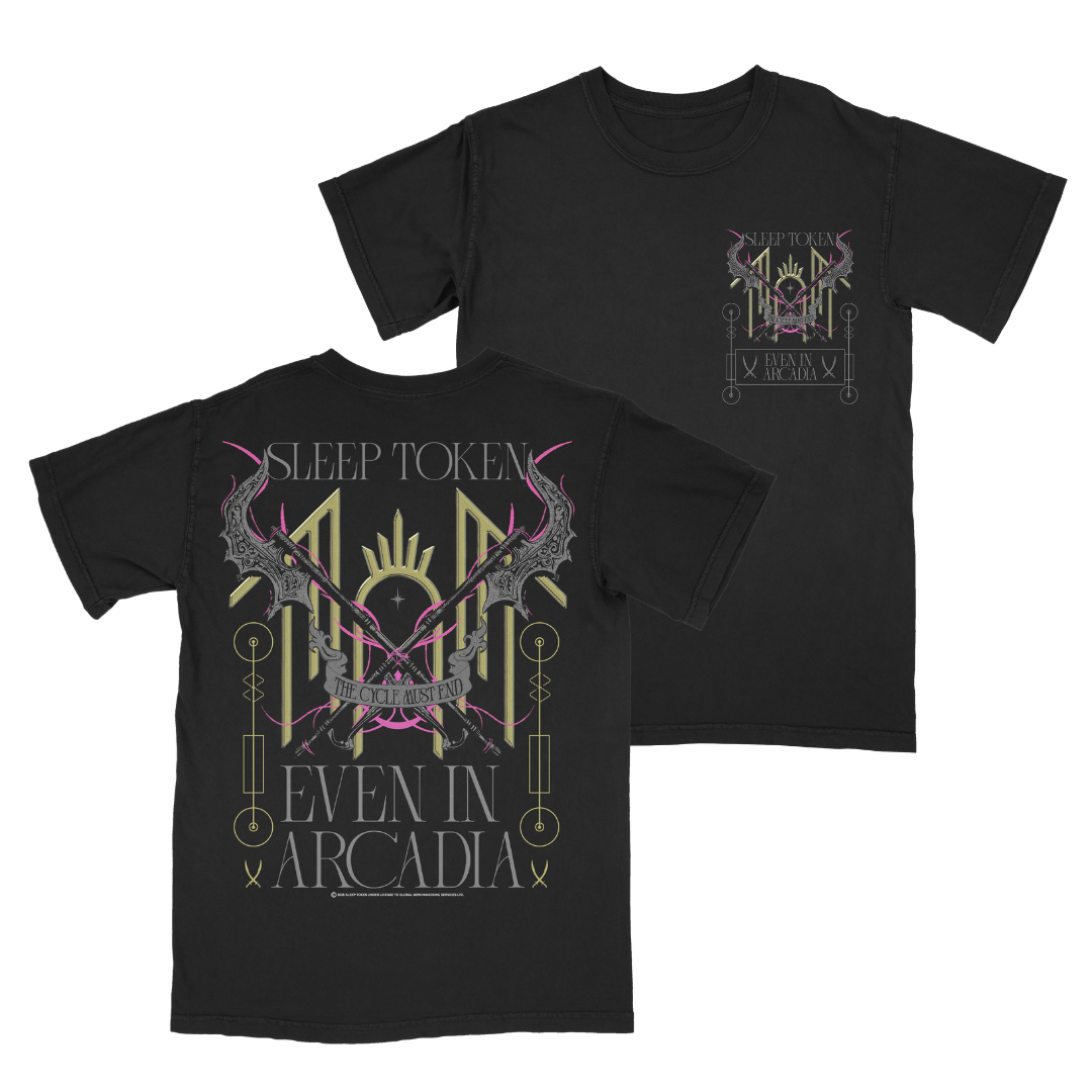 (Pre-order) SLEEP TOKEN Shirt Sleeve T-Shirt: The Acadia Gold Runic