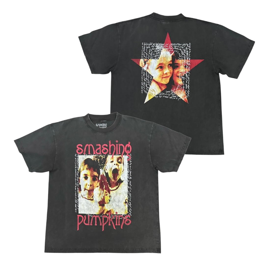 THE SMASHING PUMPKINS Short Sleeve T-Shirt: Twins (Oversized)