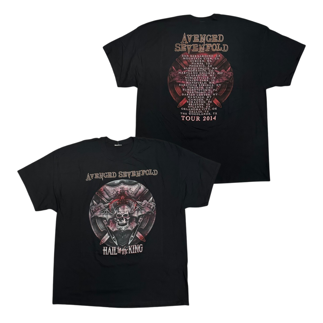 AVENGED SEVENFOLD Short Sleeve T-Shirt: Hail To The King Tour 2014