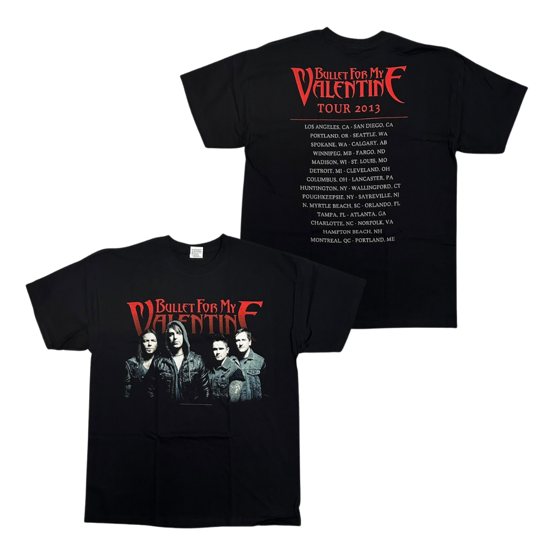 BULLET FOR MY VALENTINE Short Sleeve T-Shirt: Tour 2013 (Vinrage Dead Stock)