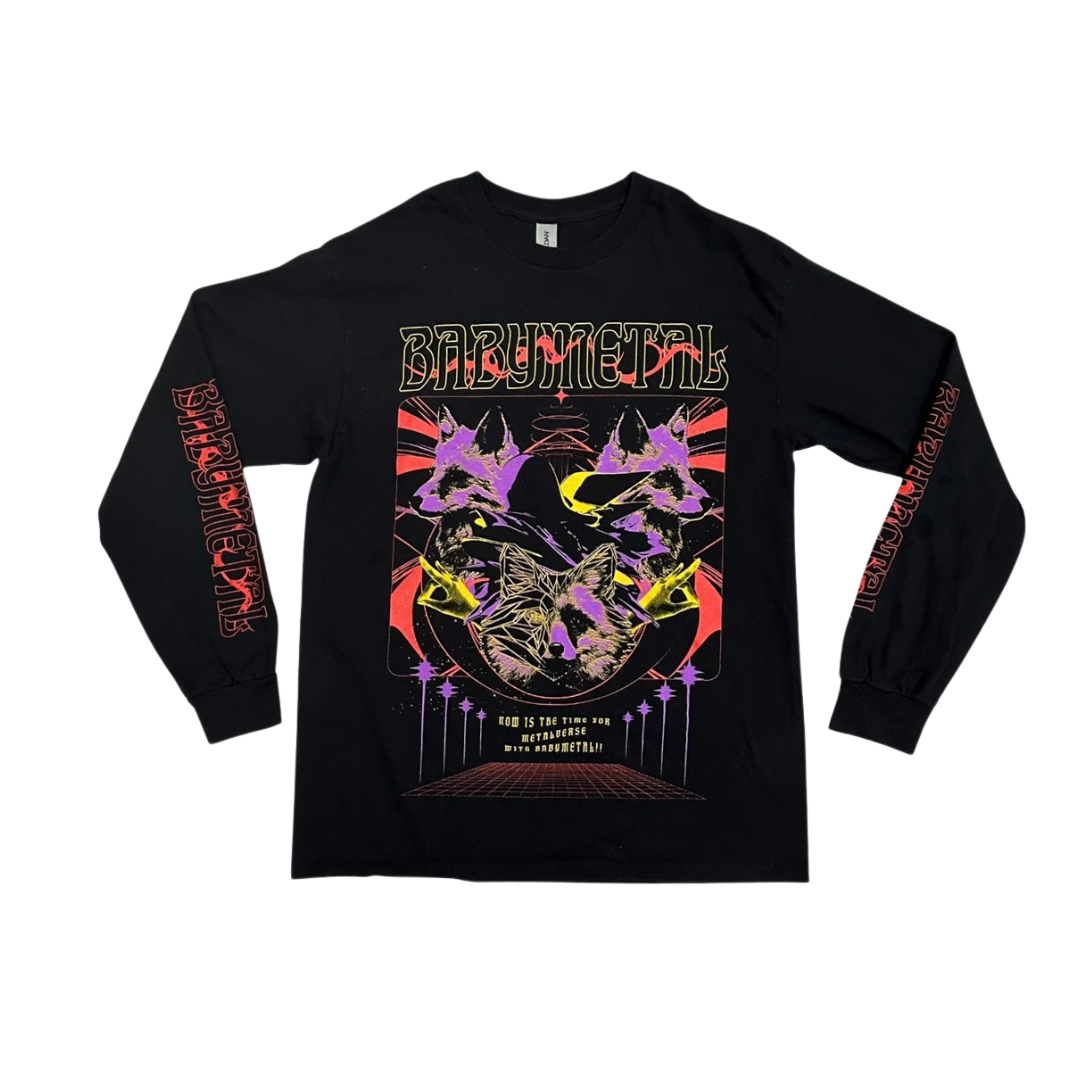 BABYMETAL Long Sleeve T-Shirt: Colorful Foxes