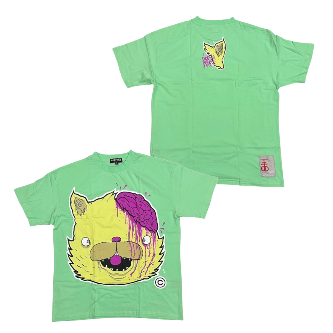 DROP DEAD Short Sleeve T-Shirt: Kitty Brainz (Oversized)