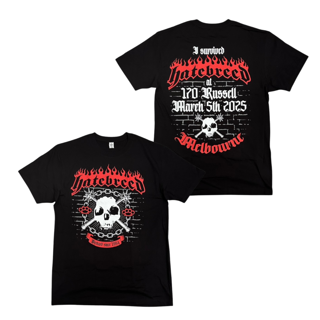 HATEBREED Short Sleeve T-Shirt: Die Hard Melbourne