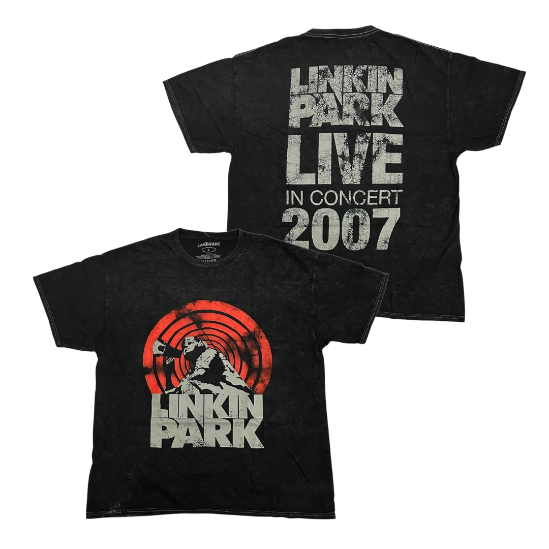LINKIN PARK Short Sleeve T-Shirt: Tour 2007 Vintage Washed