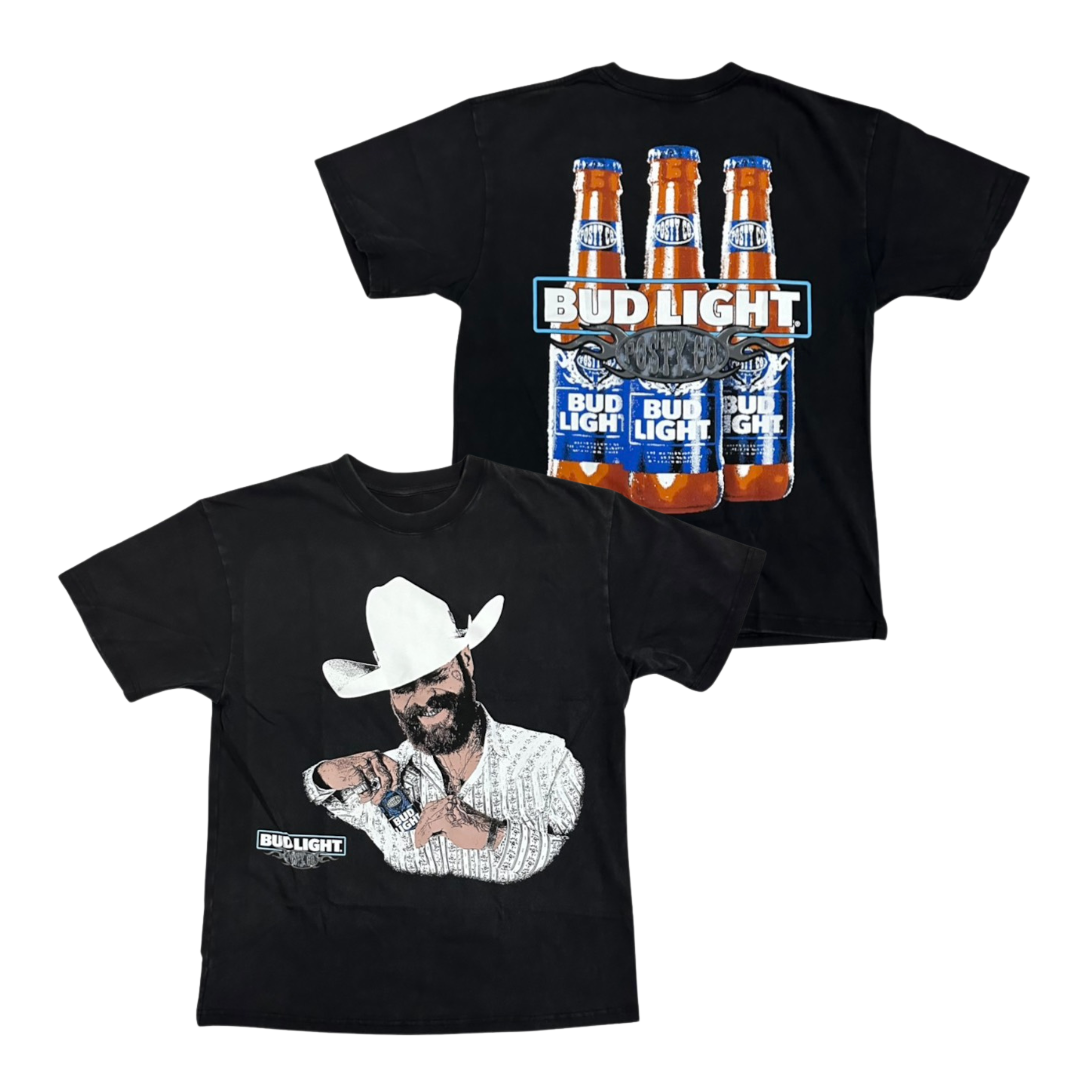 POST MALONE Short Sleeve T-Shirt: Post Malone x Bud Light Dusk (Oversized)