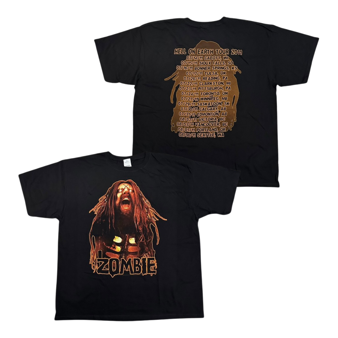 ROB ZOMBIE Short Sleeve T-Shirt: Hell On Earth Tour 2011 (Vinrage Dead Stock)