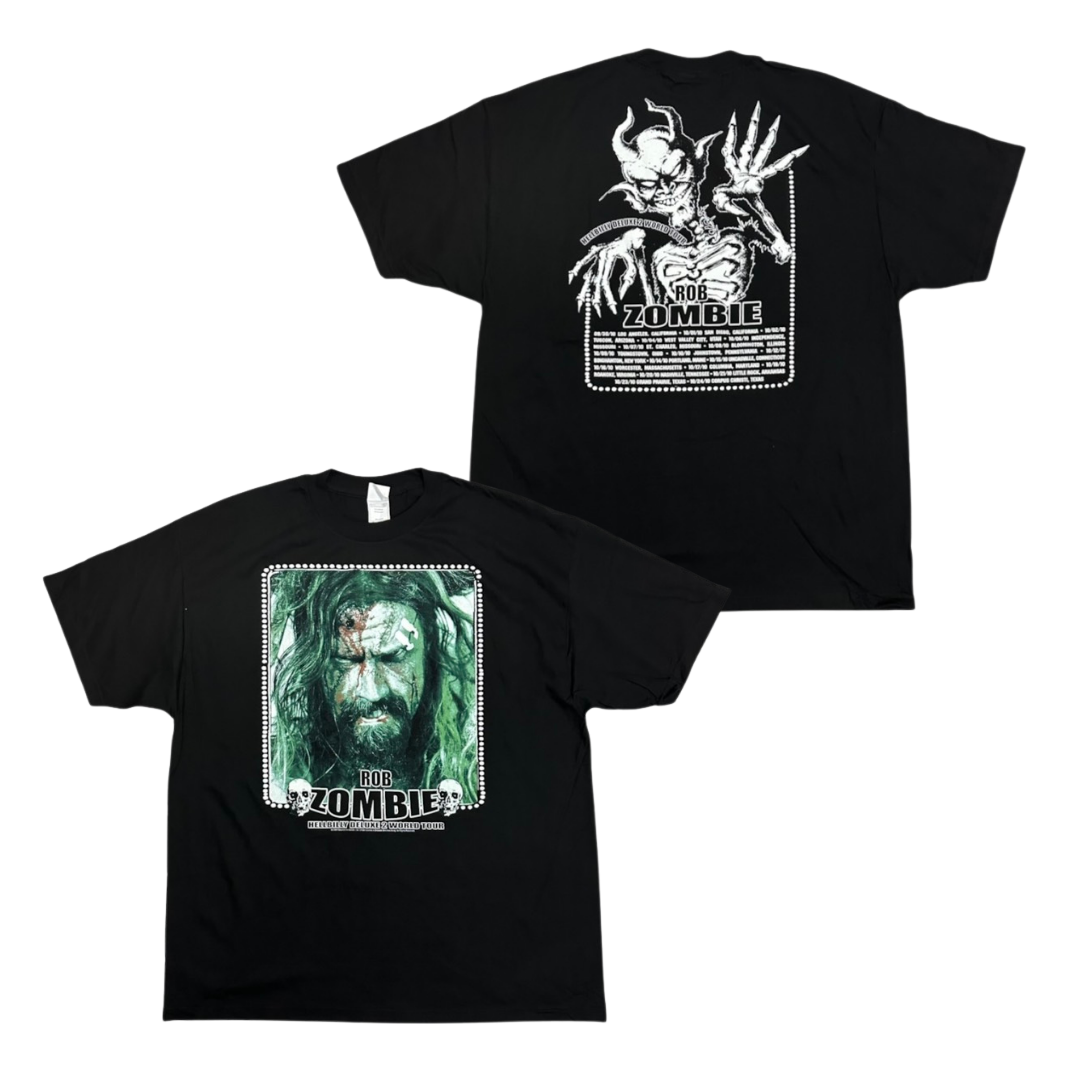 ROB ZOMBIE Short Sleeve T-Shirt: Hellbilly Deluxe 2 World Tour (Vinrage Dead Stock)