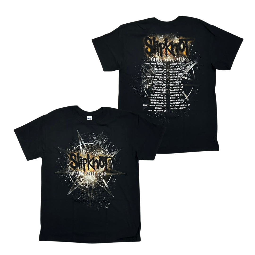 SLIPKNOT Short Sleeve T-Shirt: World Tour 2015