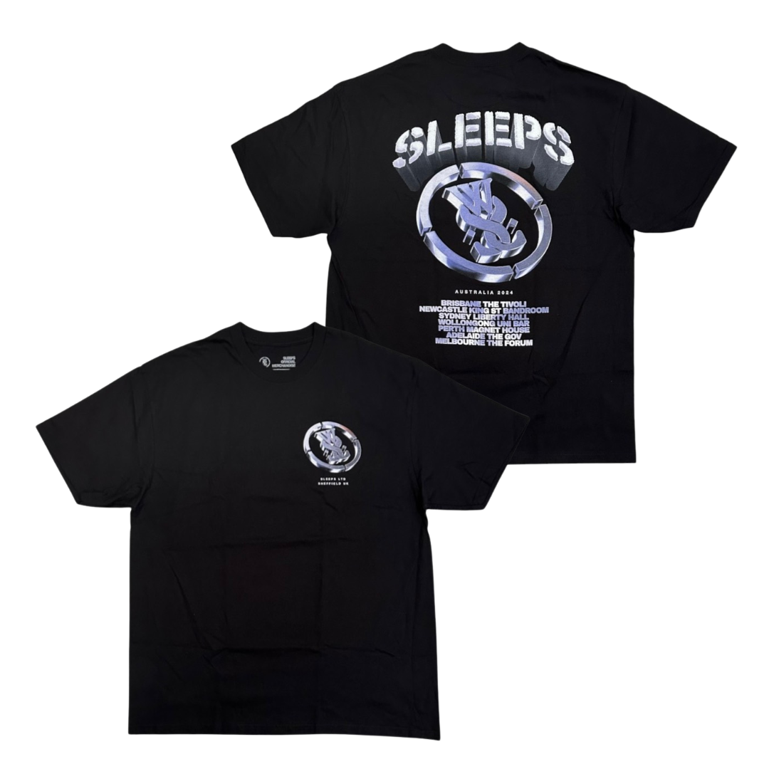 WHILE SHE SLEEPS Short Sleeve T-Shirt: AUS Tour 2024