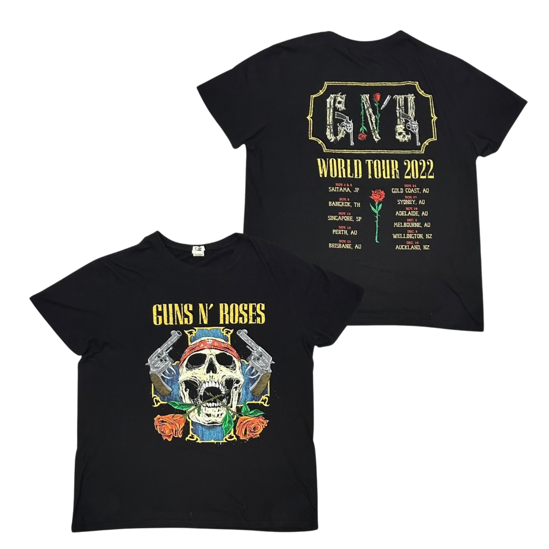 GUNS N' ROSES Short Sleeve T-Shirt: World Tour 2022